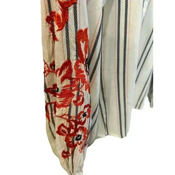 Karen Millen 
Embroidered Blouson Sleeve Top Size US 10 - Picture 4 of 10